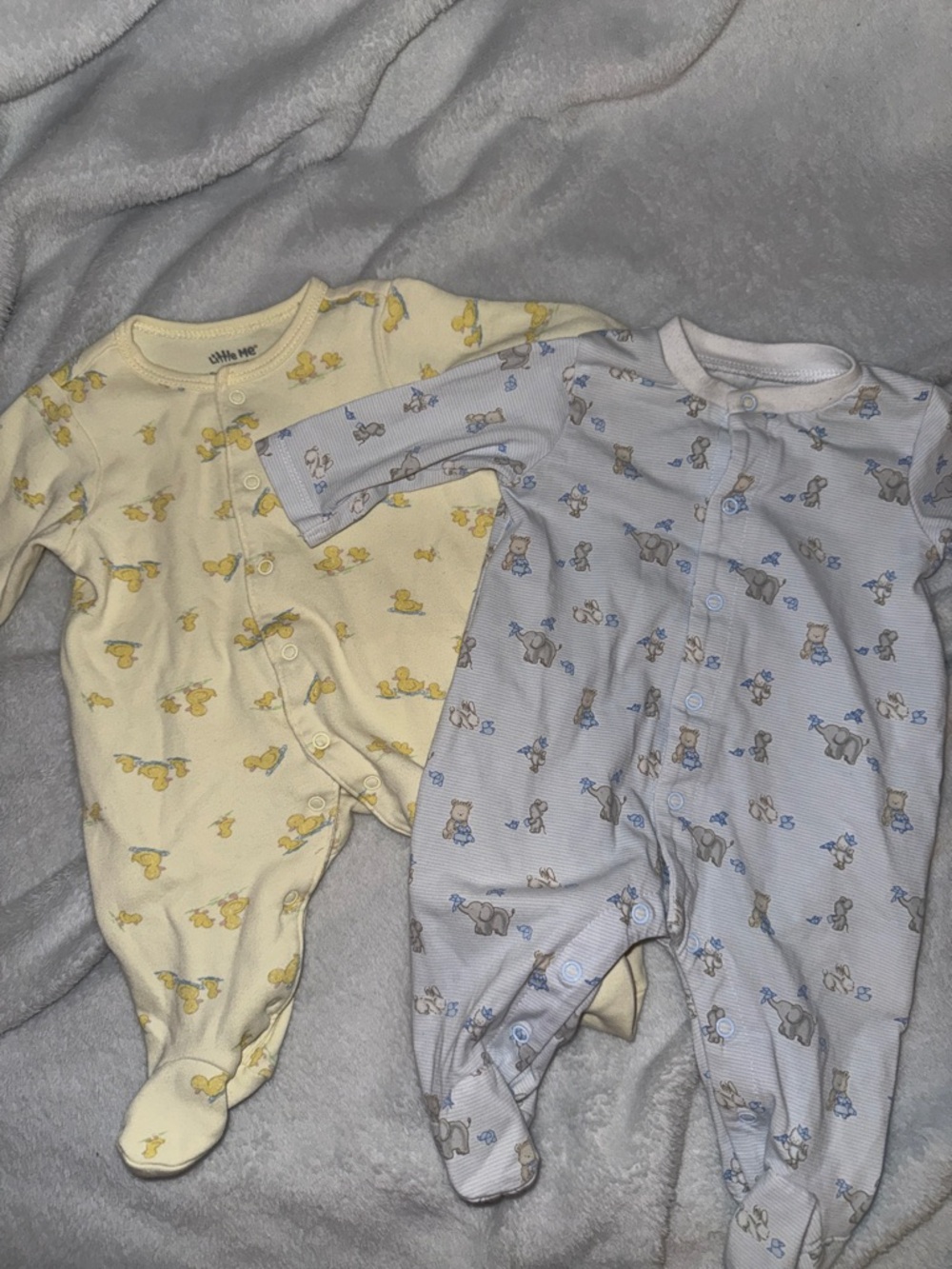 Cute Vintage 2-Piece Set Baby Onesies